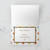 豊かな折り畳み聖なる書物、 経典詩感謝祭カード シーズンカード (内部)