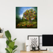 豊かな木のアートポスター/プリント ポスター (ホームオフィス)