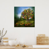 豊かな木のアートポスター/プリント ポスター (キッチン)