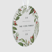 豊かな植物学 |写真パーソナライズされた オーナメント (正面)