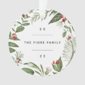 豊かな植物学 |写真パーソナライズされた オーナメント (正面)