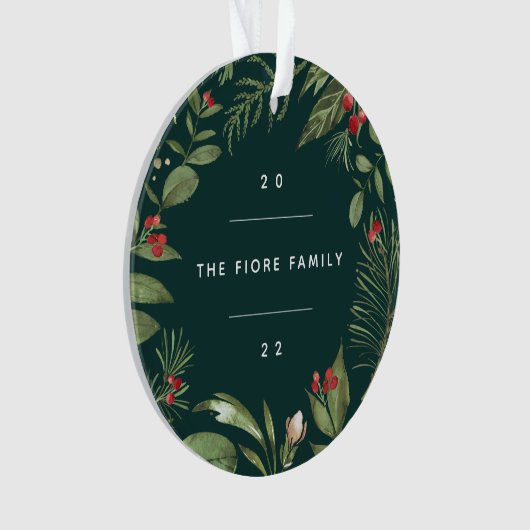 豊かな植物学 |写真パーソナライズされた オーナメント (正面)
