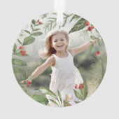 豊かな植物学 |写真パーソナライズされた オーナメント (裏面)