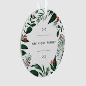 豊かな植物学 |写真パーソナライズされた オーナメント (正面)