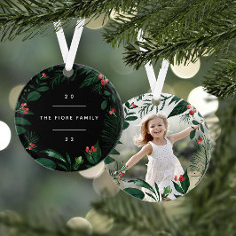 豊かな植物学 |写真パーソナライズされた オーナメント