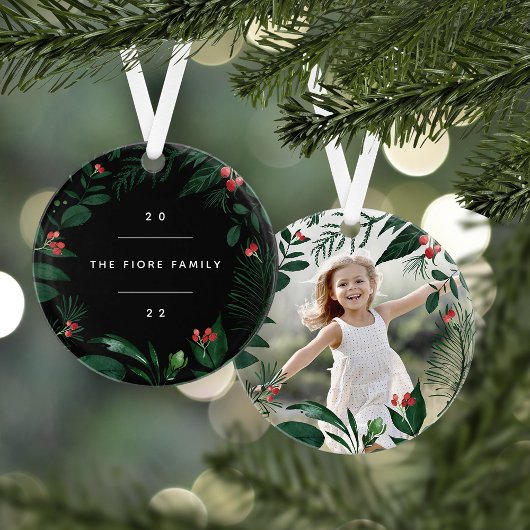 豊かな植物学 |写真パーソナライズされた オーナメント