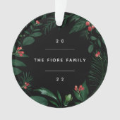 豊かな植物学 |写真パーソナライズされた オーナメント (正面)