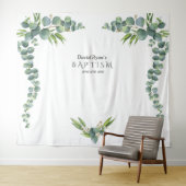 豊かな水彩画のユーカリの花の洗礼小道具 タペストリー (インサイチュ(横))