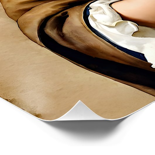 「豊かな無実」「角膜」子犬の女の子 ポスター (コーナー)