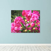 豊かな牡丹 キャンバスプリント (インサイチュ (ウッドフロア))