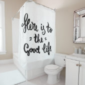 豊かな生活にここにあります シャワーカーテン (インサイチュ)