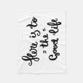 豊かな生活にここにあります フリースブランケット (正面)