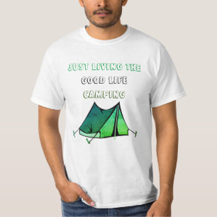豊かな生活のキャンプ Tシャツ