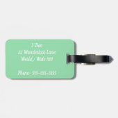 豊かな生活の荷物のラベル ラゲッジタグ (裏面横)