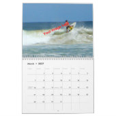 豊かな生活の記憶! 日曜日、海、砂および波 カレンダー (3月 2027)