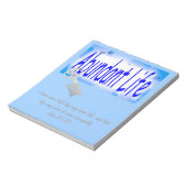 豊かな生活への鍵v2 （ヨハネ10:10） ノートパッド (回転)