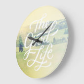 豊かな生活2 ラージ壁時計 (傾斜)