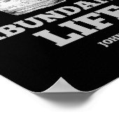 豊かな生活 – ヨハネ10:10 ポスター (角)