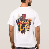 豊かな生活：堅牢なクロスエディション Tシャツ (裏面)