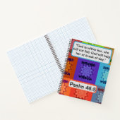 豊かな知恵：詩編46:5アートポップ・アートのクリスタルデザイン ノートブック (内部)