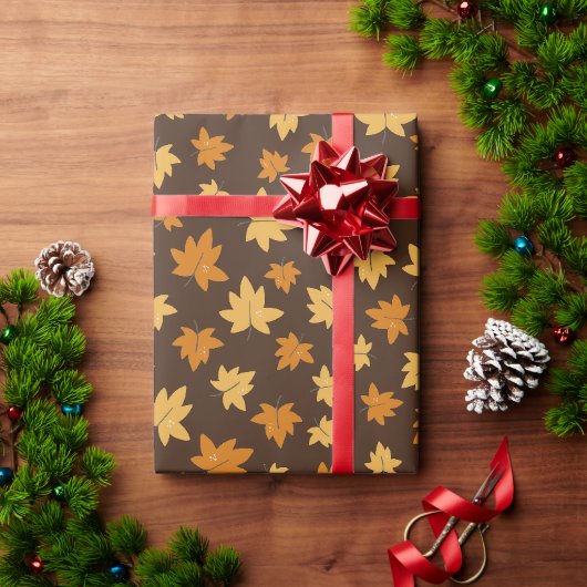豊かな秋の紅葉 ラッピングペーパー (クリスマスギフト)