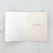 豊かな秋の花々に恵まれ 感謝するサンクスギビング カード (内部)