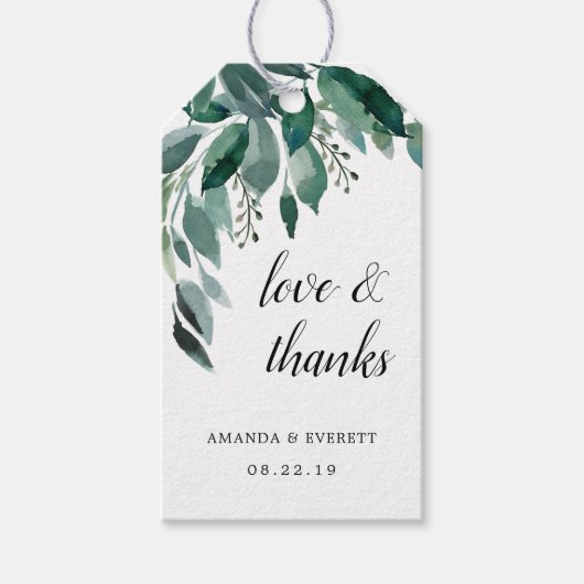 豊かな紅葉結婚式の引き出物ありがとう ギフトタグ (正面)