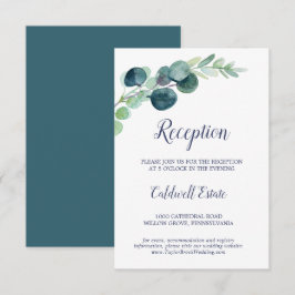 豊かな緑とユーカリの受付案内カード エンクロージャーカード