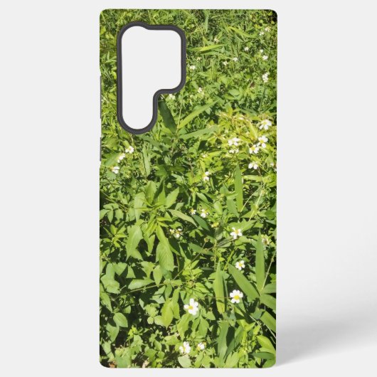 豊かな緑の花畑 SAMSUNG GALAXYケース (裏面)