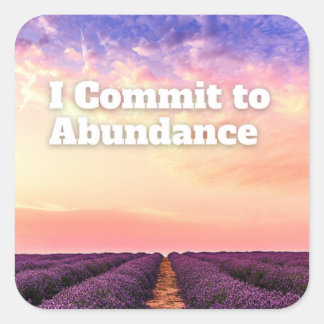 豊かな繁栄を誓う引用文 スクエアシール