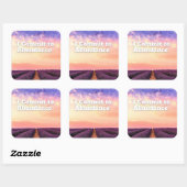 豊かな繁栄を誓う引用文 スクエアシール (シート)