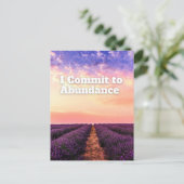 豊かな繁栄を誓う引用文 ポストカード (スタンド正面)