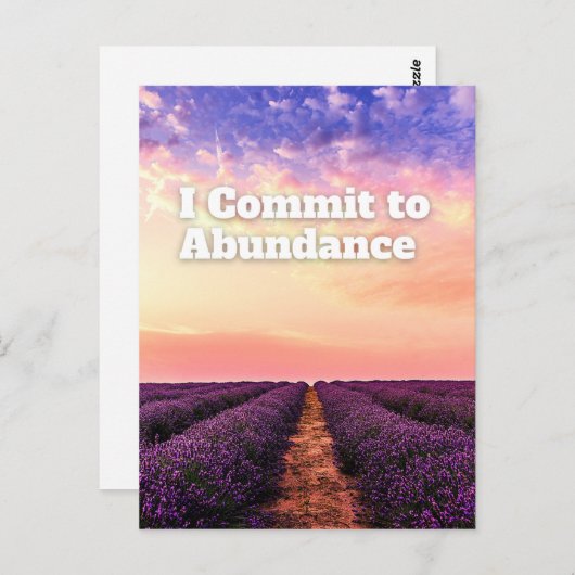 豊かな繁栄を誓う引用文 ポストカード (正面/裏面)