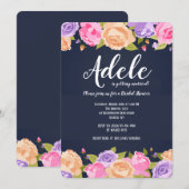 豊かな花の招待状 招待状 (正面/裏面)