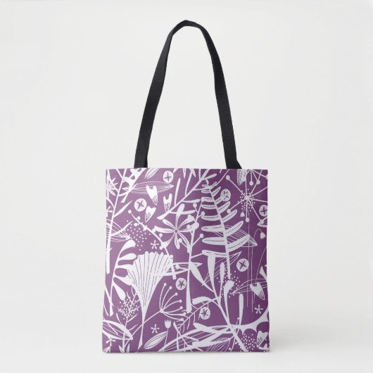 豊かな葉と葉の芸術 トートバッグ (正面)