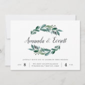 豊かな葉の結婚式招待状 招待状 (正面)