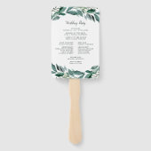 豊かな葉の結婚式 プログラム ハンドファン (裏面)