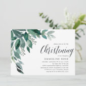 豊かな葉 | 《キリスト教》洗礼式や命名式招待状 招待状 (スタンド正面)