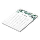 豊かな葉 |線パーソナライズされた付 ノートパッド (回転)