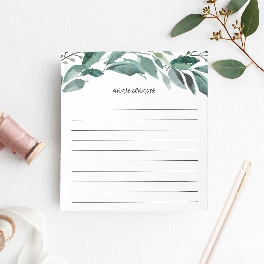 豊かな葉 |線パーソナライズされた付 ノートパッド