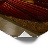 豊かな金ゴールドと赤のキリストの子 ポスター (コーナー)