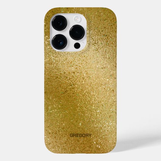 豊かな金ゴールドの虹色の輝く背景 Case-Mate iPhoneケース (裏面)