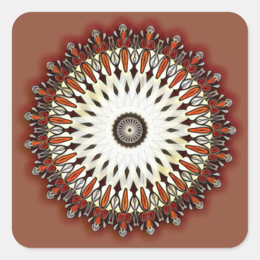 豊かな銅曼荼羅 スクエアシール (正面)