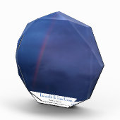 豊かな青、紫の雲を通して美しい虹 フォトブロック (右)