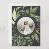 豊かな |ホリデーフォトカード シーズンカード (正面)