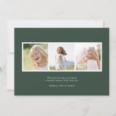 豊かな | ホリデー フォト カード (裏面)