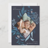 豊かな |水彩植物学ハヌカー写真 シーズンカード (正面)