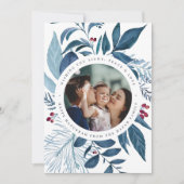 豊かな |水彩植物学ハヌカー写真 シーズンカード (正面)