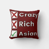 豊か熱狂するでなく、アジア人 クッション (正面)