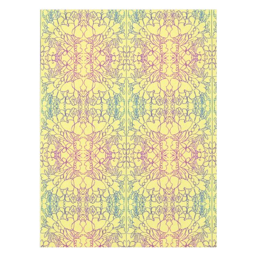 豊はっきりしたかな花 テーブルクロス (正面)